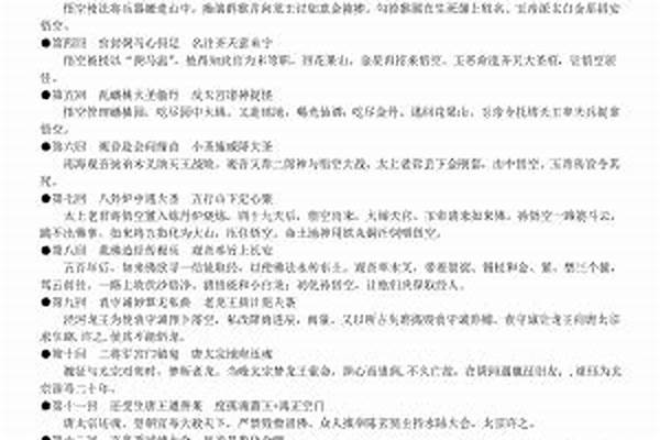 西游记每回主要内容概括300字，急急急求