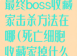 《死亡细胞》最终boss收藏家击杀方法在哪(死亡细胞收藏家掉什么武器)