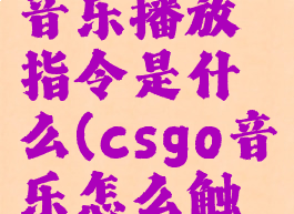 《csgo》音乐播放指令是什么(csgo音乐怎么触发)