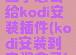 盒子怎么给kodi安装插件(kodi安装到电视盒子)