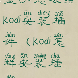 盒子怎么给kodi安装插件(kodi怎样安装插件)