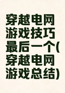 穿越电网游戏技巧最后一个(穿越电网游戏总结)