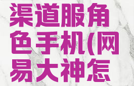 网易大神怎么绑定渠道服角色手机(网易大神怎么绑定渠道服2021)