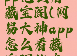 网易大神app怎么看藏宝阁(网易大神app怎么看藏宝阁的东西)