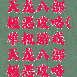 单机游戏天龙八部极恶攻略(单机游戏天龙八部极恶攻略怎么玩)