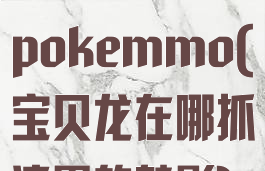 宝贝龙在哪抓pokemmo(宝贝龙在哪抓漆黑的魅影)