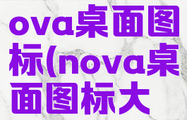 怎么设置nova桌面图标(nova桌面图标大小怎么调)