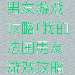 我的法国男友游戏攻略(我的法国男友游戏攻略视频)