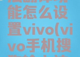 搜狗输入法翻译功能怎么设置vivo(vivo手机搜狗输入法翻译功能)