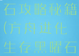 方舟生存进化手游黑曜石攻略秘籍(方舟进化生存黑曜石哪里有?手机版)