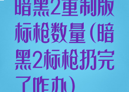 暗黑2重制版标枪数量(暗黑2标枪扔完了咋办)