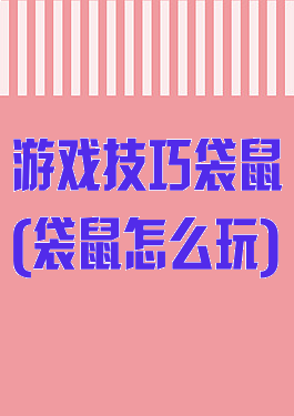 游戏技巧袋鼠(袋鼠怎么玩)