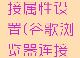 谷歌浏览器连接不是私密连接属性设置(谷歌浏览器连接不是私密连接属性设置吗)