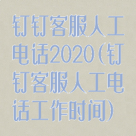 钉钉客服人工电话2020(钉钉客服人工电话工作时间)