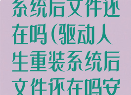 驱动人生重装系统后文件还在吗(驱动人生重装系统后文件还在吗安全吗)