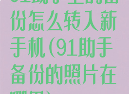 91助手上的备份怎么转入新手机(91助手备份的照片在哪里)