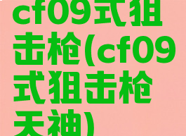 cf09式狙击枪(cf09式狙击枪天神)