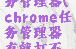 chrome任务管理器(chrome任务管理器有就打不开)