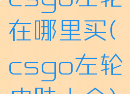 csgo左轮在哪里买(csgo左轮皮肤大全)