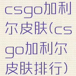 csgo加利尔皮肤(csgo加利尔皮肤排行)