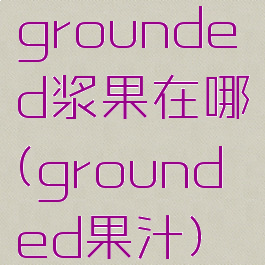 grounded浆果在哪(grounded果汁)