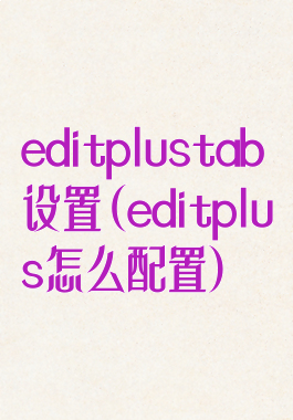 editplustab设置(editplus怎么配置)