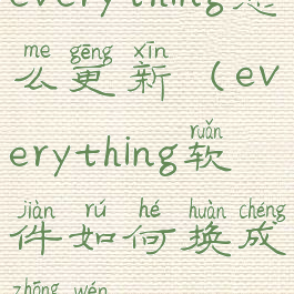 everything怎么更新(everything软件如何换成中文)