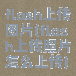 flash上传图片(flash上传照片怎么上传)