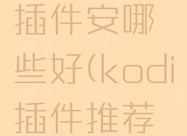 kodi自带插件安哪些好(kodi插件推荐2021)