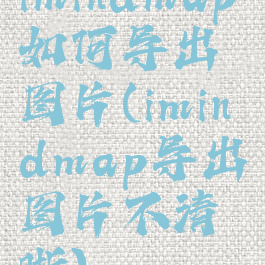 imindmap如何导出图片(imindmap导出图片不清晰)