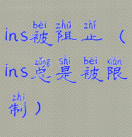 ins被阻止(ins总是被限制)