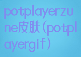 potplayerzune皮肤(potplayergif)