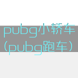 pubg小轿车(pubg跑车)