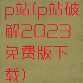 p站(p站破解2023免费版下载)