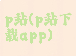 p站(p站下载app)