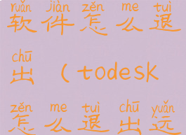 todesk远程软件怎么退出(todesk怎么退出远程控制)