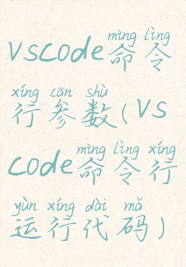 vscode命令行参数(vscode命令行运行代码)